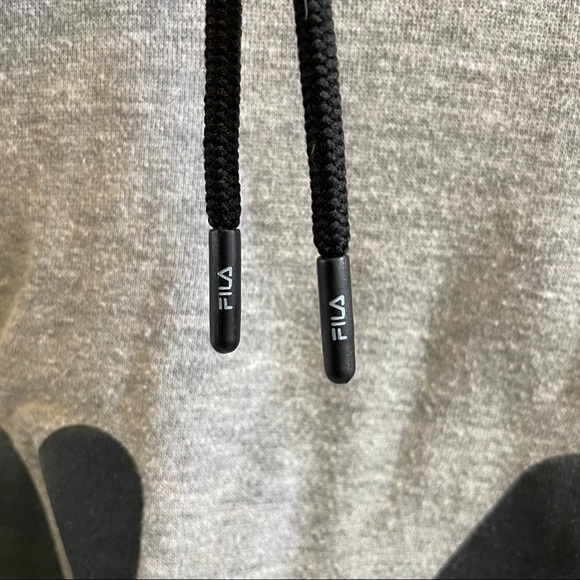 FILA Grey Cropped Hoodie - Picture 3 of 5
